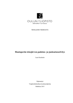 Hautaperän tekojärven padotus