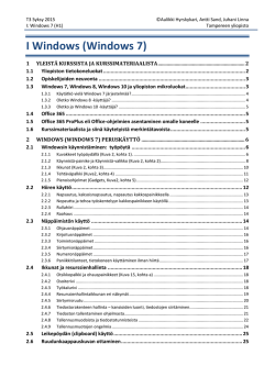 Tietotekniikkataidot - H1 taustamateriaali