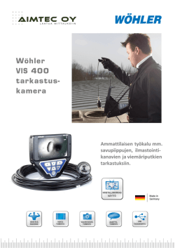 Wöhler VIS 400 tarkastus- kamera