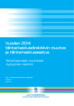 Vuoden 2014 tilintarkastusdirektiivin muutos ja