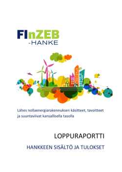 FInZEB-hankkeen loppuraportti