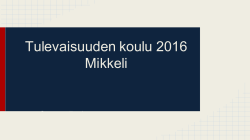 TK2016 Mikkeli - WordPress.com