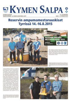 Kymen Salpa 3_2015 - Suomen Reserviupseeriliitto