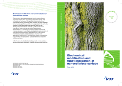 Biochemical modification and functionalization of