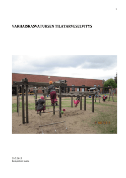 varhaiskasvatuksen tilaselvitys 2015-2020