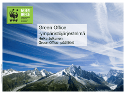 Green Office -ympäristöjärjestelmä