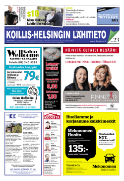 Koillis-Helsingin Lähitieto 23/03062015