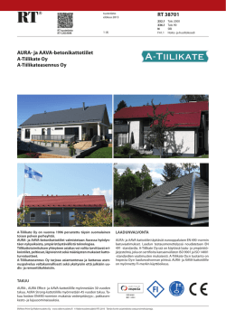 RT 38701 AURA- ja AAVA-betonikattotiilet, A