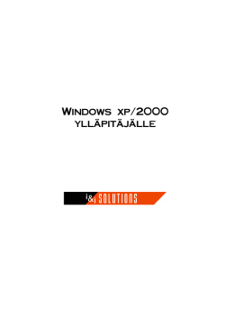 Windows xp/2000 ylläpitäjälle