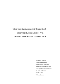 urn:nbn:fi:uef-20150459 - UEF Electronic Publications - Itä