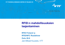 RFID:n mahdollisuuksien laajentaminen