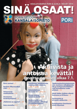 Aktiivista ja antoisaa kev&auml;tt&auml;!