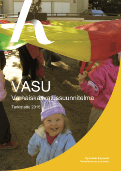 2015 tarkistettu varhaiskasvatussuunnitelma