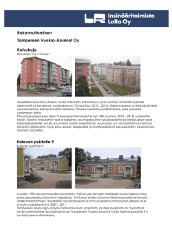 Rakennuttaminen Tampereen Vuokra