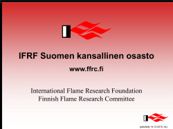 Esittely ja yhteystiedot - Finnish Flame Research Committee (FFRC)