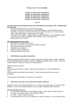 Matrifen 12, 25, 50, 75, 100 mikrog-tunti depotlaastari PL