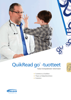 QuikRead go Products Data Sheet