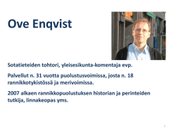Linnakesaaret – Ove Enqvist