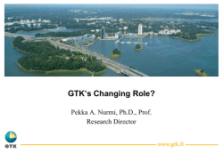 GTK`s role in the minerals sector