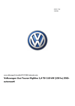 Volkswagen Rakennettu auto - Volkswagen Demo Tour 2015