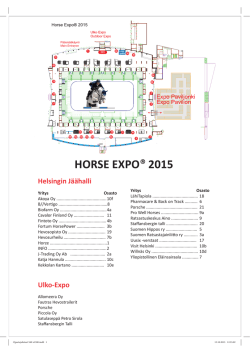 Opastejulisteet 940 x1300.indd - Helsinki International Horse Show