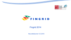 Ajankohtaiskatsaus Fingridin toimintaan ja lyhyt kertaus vuodesta