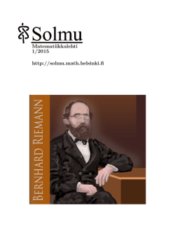 pdf-muodossa - Matematiikkalehti Solmu