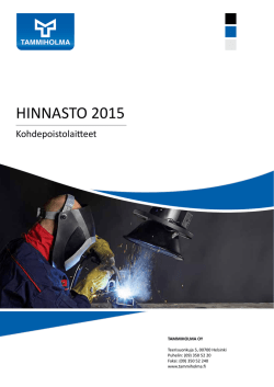 HINNASTO 2015 - Tammiholma Oy