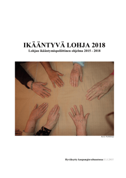 IK&Auml;&Auml;NTYV&Auml; LOHJA 2018