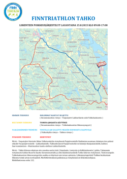 Lue tarkemmin liikennejärjestelyistä eri tieosuuksilla - Kuopio