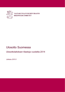 Ulosotto Suomessa 2014 - Valtakunnanvoudinvirasto