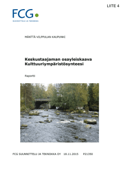 4. Kulttuuriympäristösynteesi, 18.11.2015 - Mänttä