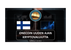 OneCoin -esittely suomeksi 2015