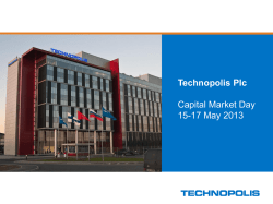 Technopolis Plc Capital Market Day 15