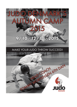 JUDO DENMARK`S AUTUMN CAMP 2015
