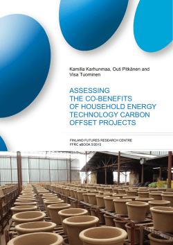 assessing the co-benefits of household energy technology carbon