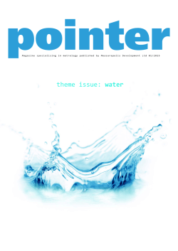 Pointer 2015 Theme issue: WATER (in english)