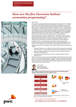 Global Economy Watch August 2015