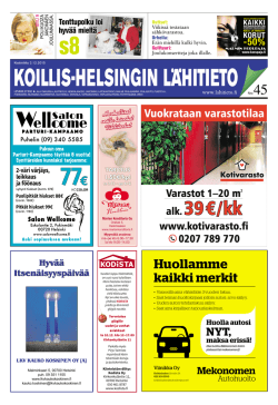 Koillis-Helsingin Lähitieto 45/02122015