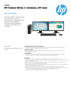 HP ProDesk 400 G2.5 -tietokone, SFF-koko