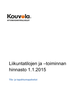 Kouvola.fi Material Attachments 5nmdezyfe Xiddgtnfj Hinnasto
