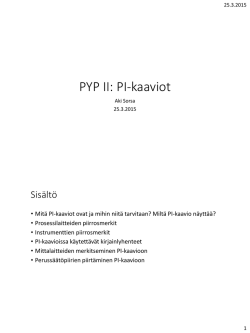 PYP II: PI-kaaviot