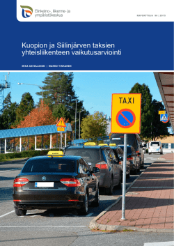 Kuopion ja Siilinjärven taksien yhteisliikenteen
