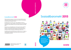 Sosiaalibarometri 2015 - SOSTE Suomen sosiaali ja terveys ry