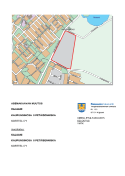 ASEMAKAAVAN MUUTOS Kajaanin kaupunki KAJAANI