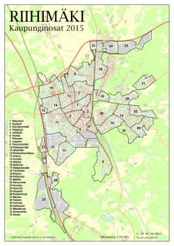 Kaupunginosat 2015 - Riihimäen kaupunki