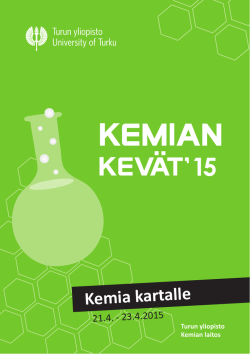 Kemian kev&auml;t `15 abstraktikirja