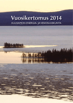Vuosikertomus 2014  - Kuusamon energia