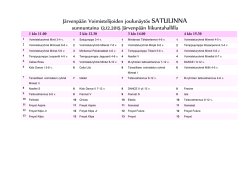 Järvenpään Voimistelijoiden joulunäytös SATULINNA sunnuntaina