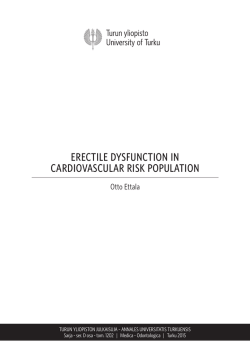 erectile dysfunction in cardiovascular risk population